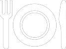 Icon von einem Teller mit Besteck